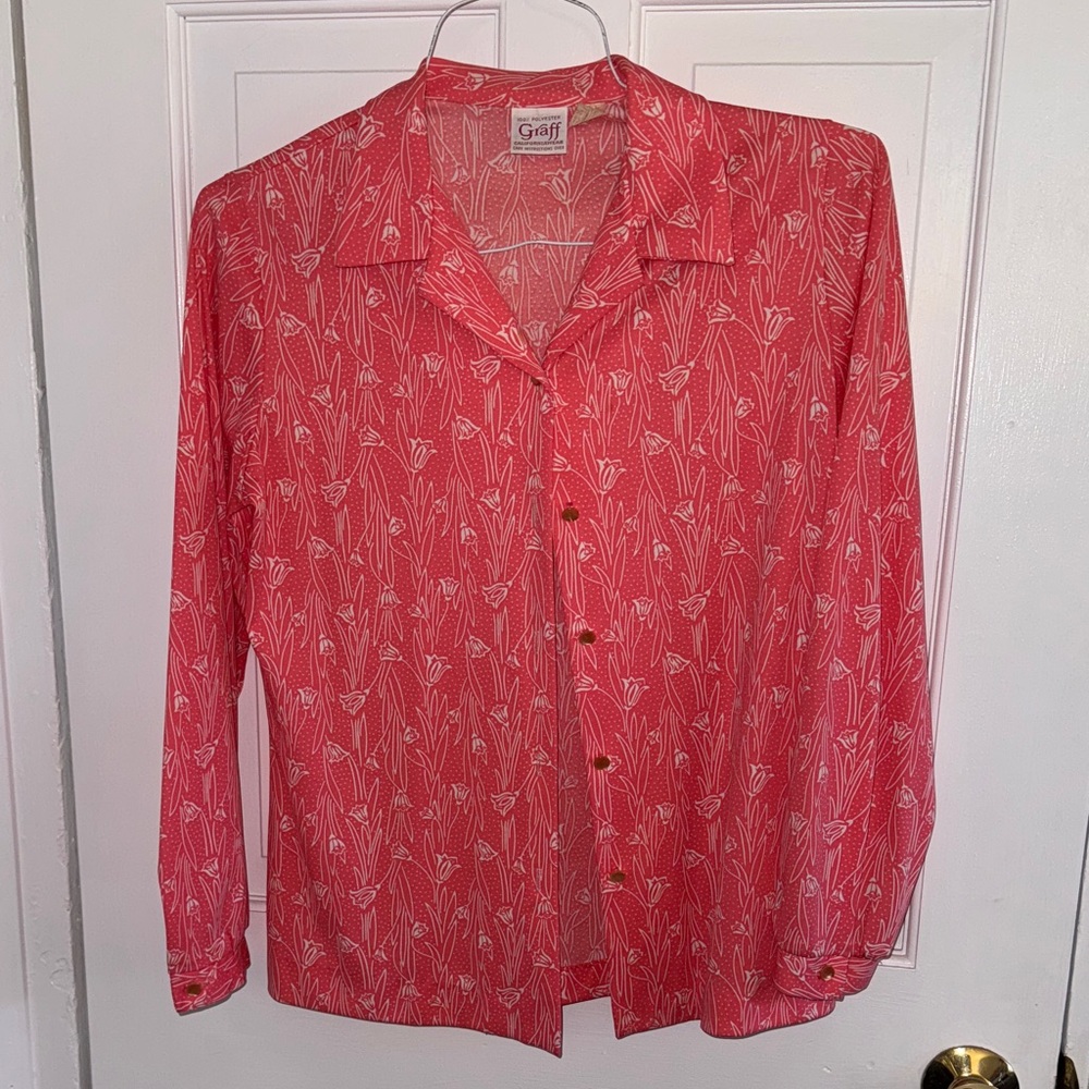 Graff Red Patterned Men's Casual Shirt